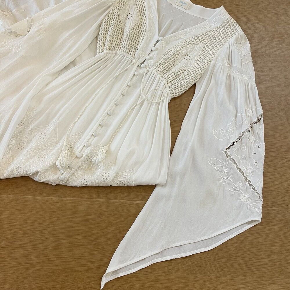 Women's Fillyboo Maternity Strawberry Fields Embroidered Maxi Dress - Picture 4 of 12